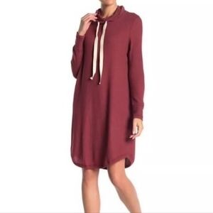 Susina Cowl Neck Waffle Dress